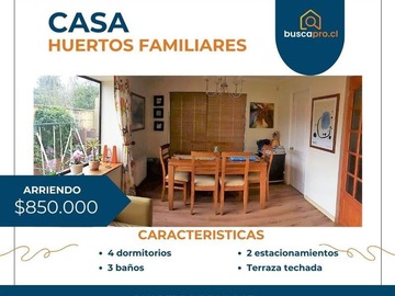 Arriendo Mensual / Casa / San Pedro de la Paz