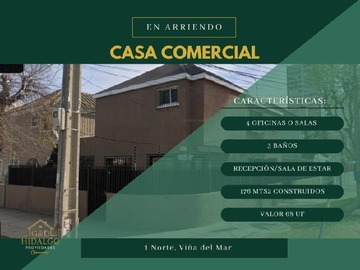 Arriendo Mensual / Casa / Viña del Mar