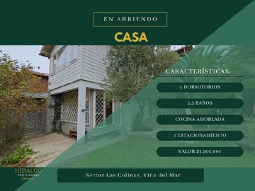 Arriendo Mensual / Casa / Viña del Mar