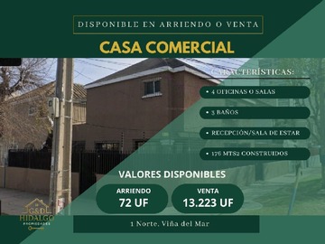 Arriendo Mensual / Casa / Viña del Mar