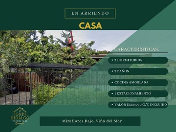 Arriendo Mensual / Casa / Viña del Mar