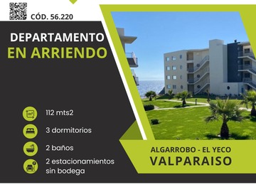 Arriendo Mensual / Departamento / Algarrobo