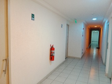 Escalas de seguridad y shaf de basura aislados