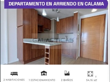Arriendo Mensual / Departamento / Calama