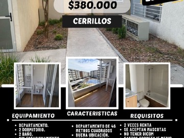 Arriendo Mensual / Departamento / Cerrillos