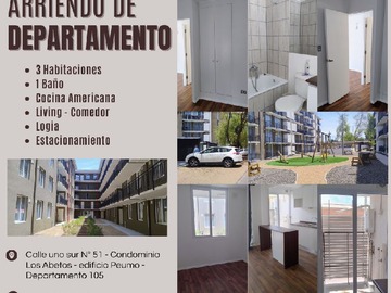 Arriendo Mensual / Departamento / Chillán