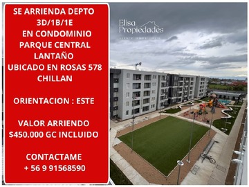 Arriendo Mensual / Departamento / Chillán