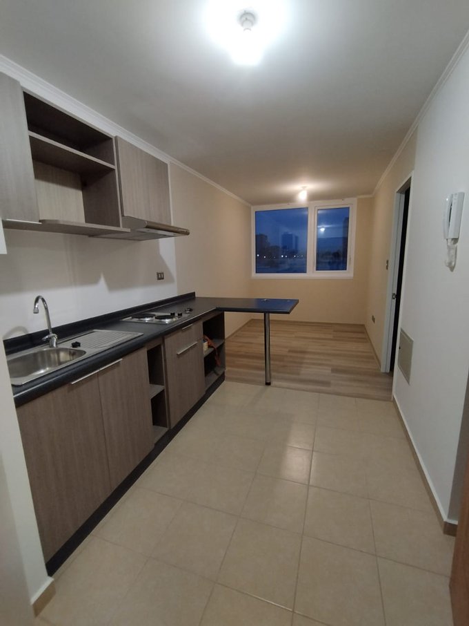 cocina y living