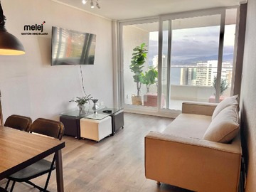 Living con salida a terraza