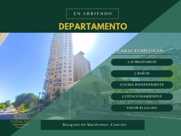 Arriendo Mensual / Departamento / Concón
