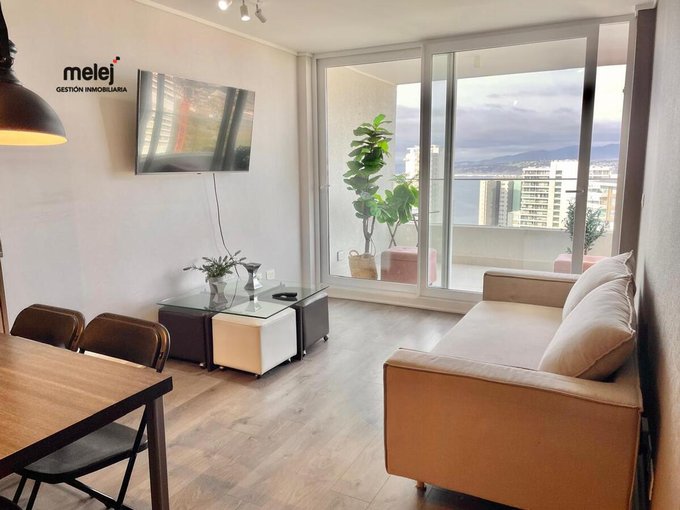 Living con salida a terraza
