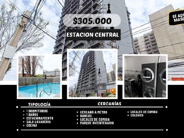 Arriendo Mensual / Departamento / Estación Central