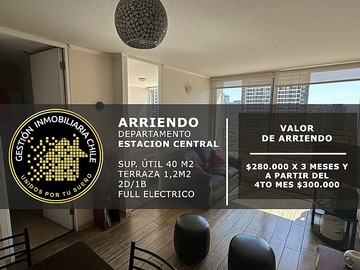 Arriendo Mensual / Departamento / Estación Central