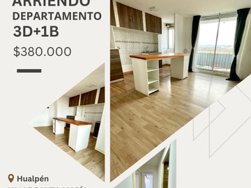 Arriendo Mensual / Departamento / Hualpén