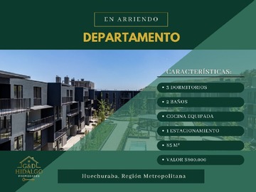 Arriendo Mensual / Departamento / Huechuraba