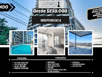 Arriendo Mensual / Departamento / Independencia