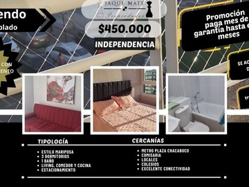 Arriendo Mensual / Departamento / Independencia