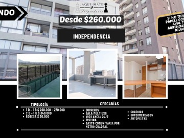 Arriendo Mensual / Departamento / Independencia