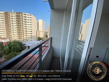 Arriendo Mensual / Departamento / La Cisterna