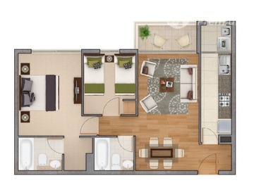 Arriendo Mensual / Departamento / La Florida