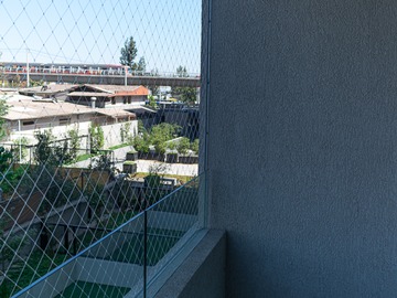 Balcón con malla