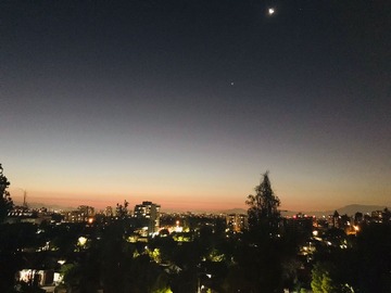 panorámica atardecer