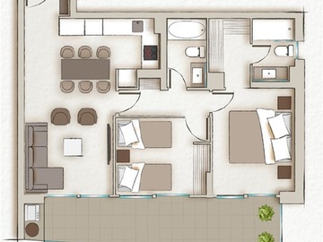 Arriendo Mensual / Departamento / Las Condes