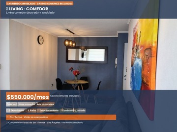 Arriendo Mensual / Departamento / Los Ángeles