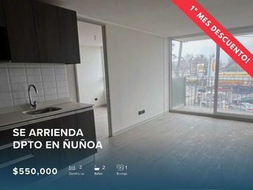 Arriendo Mensual / Departamento / Ñuñoa