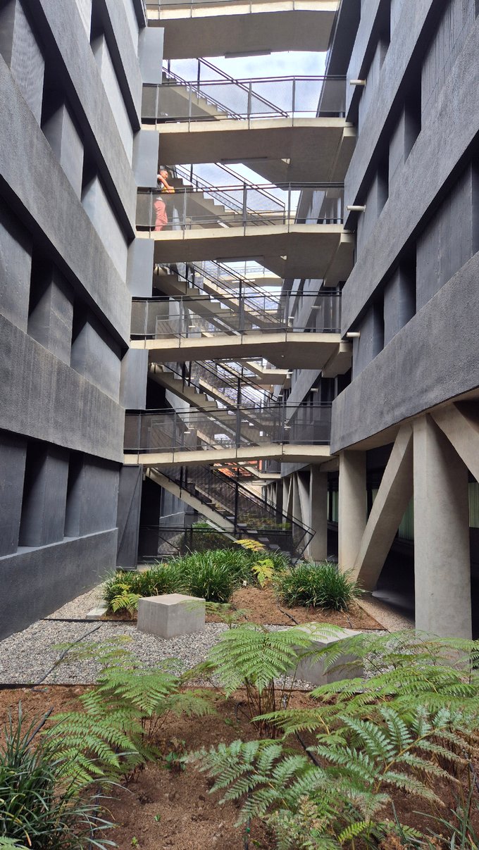 Jardín común interior