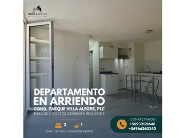 Arriendo Mensual / Departamento / Padre Las Casas