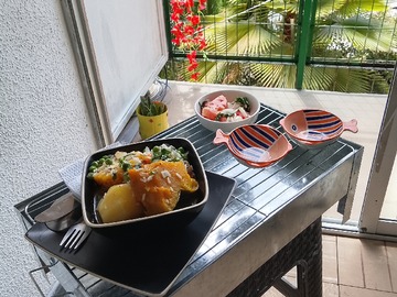 Balcón apto para miniparrillita