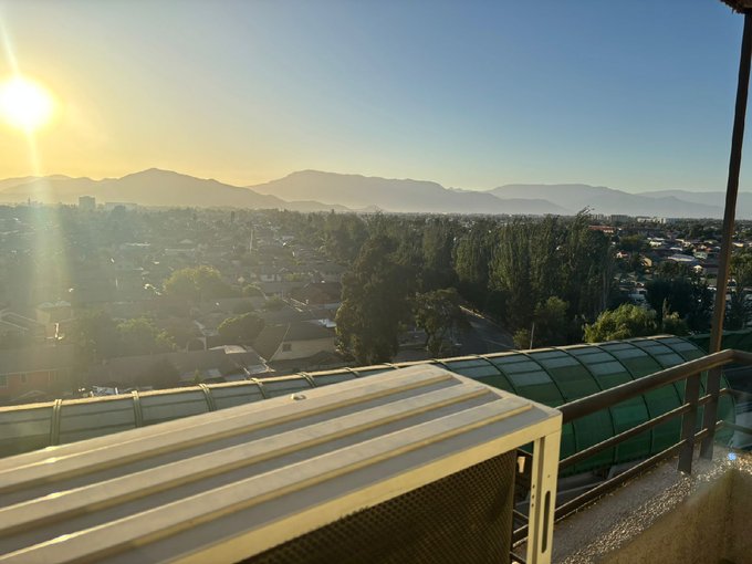 atardecer desde balcón dormitorio principal