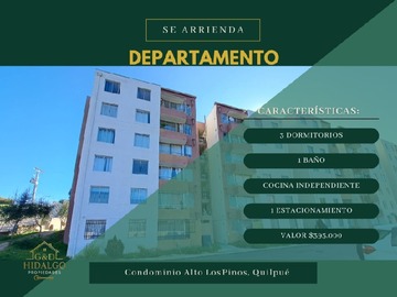 Arriendo Mensual / Departamento / Quilpué