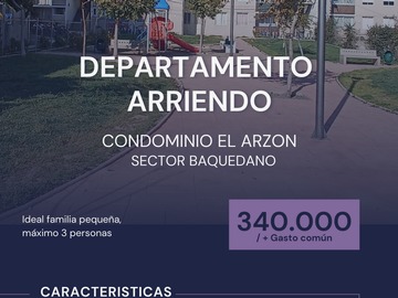 Arriendo Mensual / Departamento / Rancagua