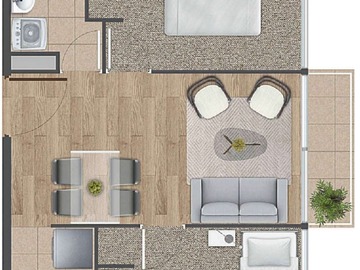 Arriendo Mensual / Departamento / San Bernardo