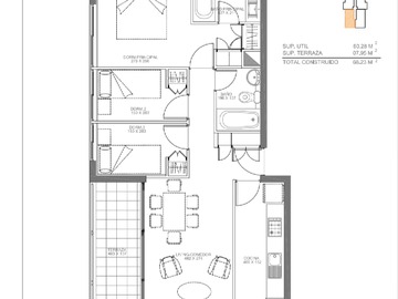 Arriendo Mensual / Departamento / San Miguel