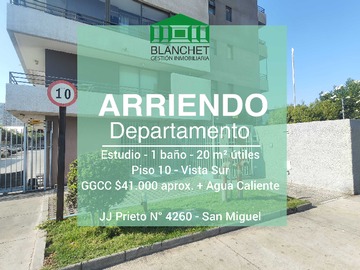 Arriendo Mensual / Departamento / San Miguel