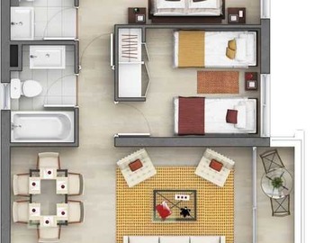 Arriendo Mensual / Departamento / San Miguel