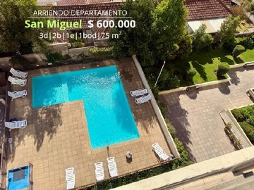 Arriendo Mensual / Departamento / San Miguel
