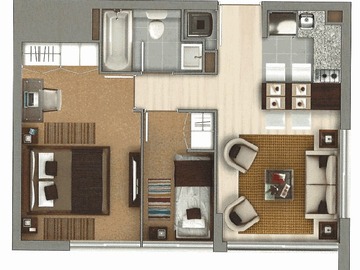 Arriendo Mensual / Departamento / San Miguel