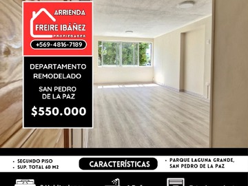 Arriendo Mensual / Departamento / San Pedro de la Paz