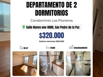 Arriendo Mensual / Departamento / San Pedro de la Paz