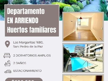 Arriendo Mensual / Departamento / San Pedro de la Paz