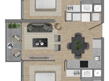 Arriendo Mensual / Departamento / Santiago