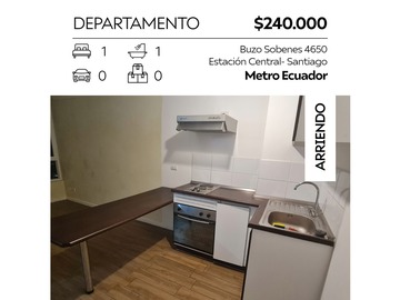 Arriendo Mensual / Departamento / Santiago