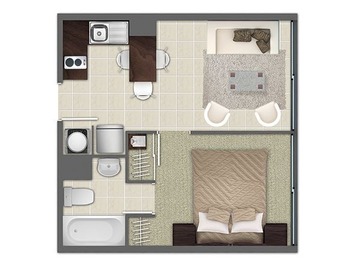 Arriendo Mensual / Departamento / Santiago