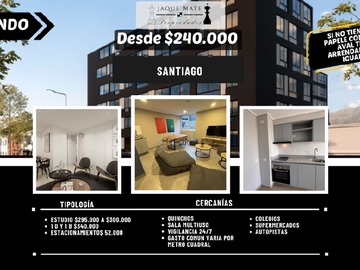 Arriendo Mensual / Departamento / Santiago