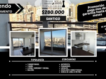 Arriendo Mensual / Departamento / Santiago