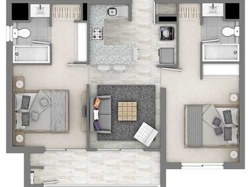 Arriendo Mensual / Departamento / Santiago